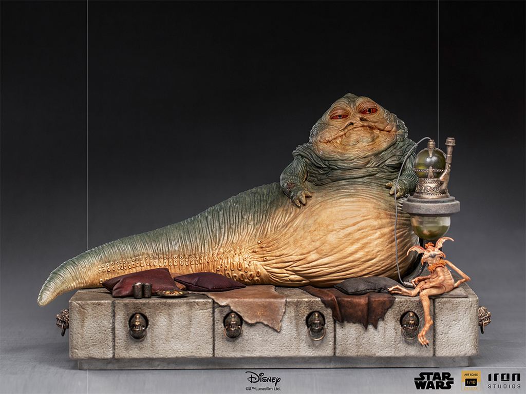 Star Wars Return Of The Jedi Deluxe Jabba The Hutt Scale Statue Iron Studios Hobby One