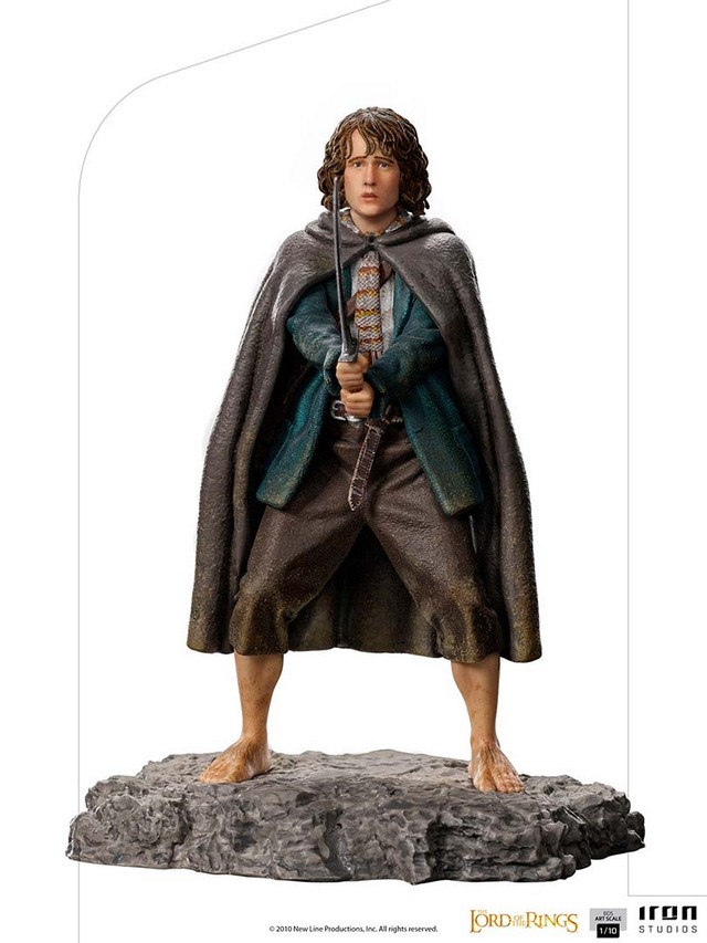 Iron Studios Statua Di Pippin Da Il Signore Degli Anelli - Scala 1/10, 12 Cm, In Resina Dipinta A Mano, Edizione Limitata, Collezionismo Ufficiale
